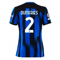 Inter Milan Denzel Dumfries #2 Hemmatröja Dam 2023-24 Kortärmad